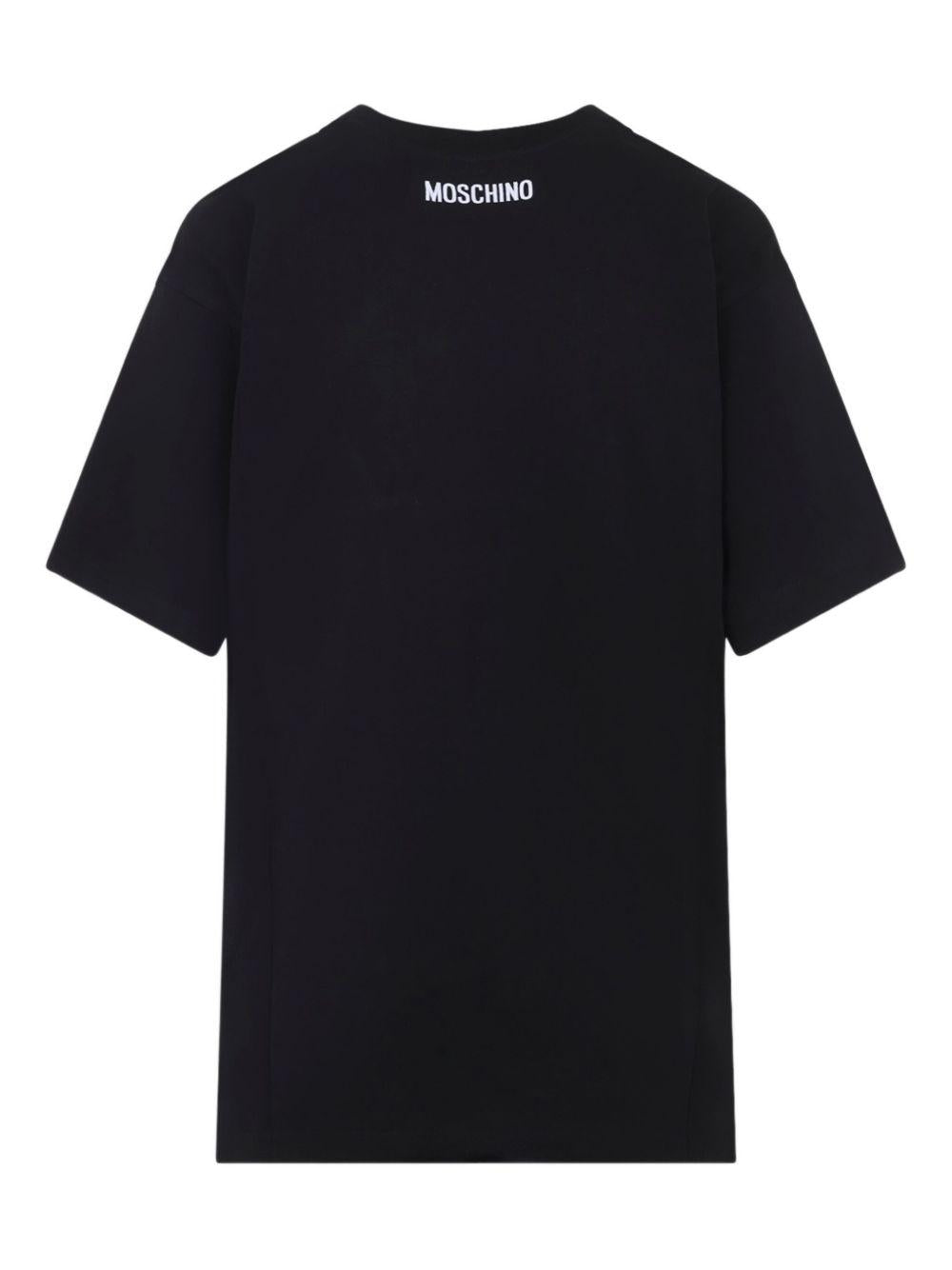 T-shirt con stampa in nero Moschino - donna 