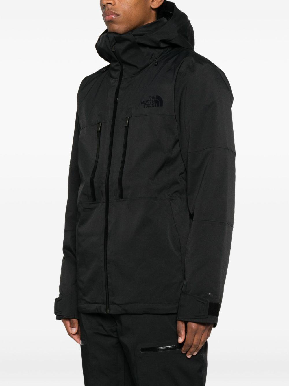 Giacca con cappuccio e zip da neve in nero The north face - uomo 