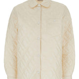 Giacca-camicia con design trapuntato in crema Moncler - donna 