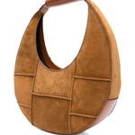 Borsa Moon in pelle in marrone Staud - donna 