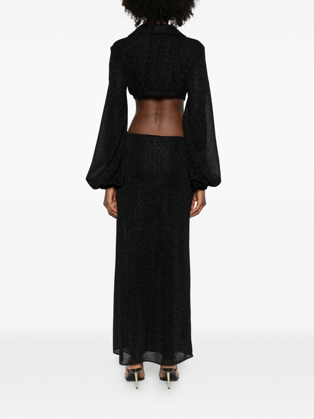 Abito con dettagli cut-out lumiere in nero Oséree - donna 