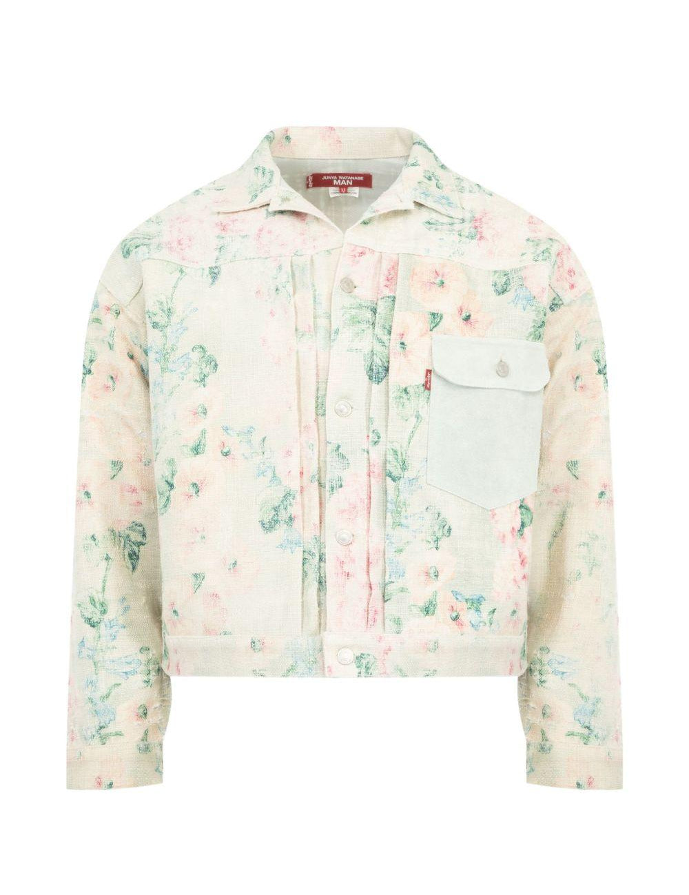 Giacca con stampa floreale multicolore Junya watanabe - uomo 