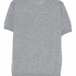 T-shirt girocollo in grigio Kangra - uomo 