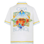 Camicia con stampasul retro in bianco Casablanca - uomo 