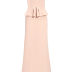 Abito lungo nocturne con cristalli in rosa Jenny packham - donna 
