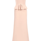 Abito lungo nocturne con cristalli in rosa Jenny packham - donna 