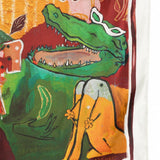 Foulard in seta con stampamulticolore 