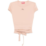 T-shirt T-Bunny-Tail-R1 a portafoglio in rosa Diesel - donna 