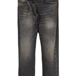 Jeans Leyton con design a incrocio in nero R13 - donna 