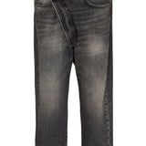 Jeans Leyton con design a incrocio in nero R13 - donna 