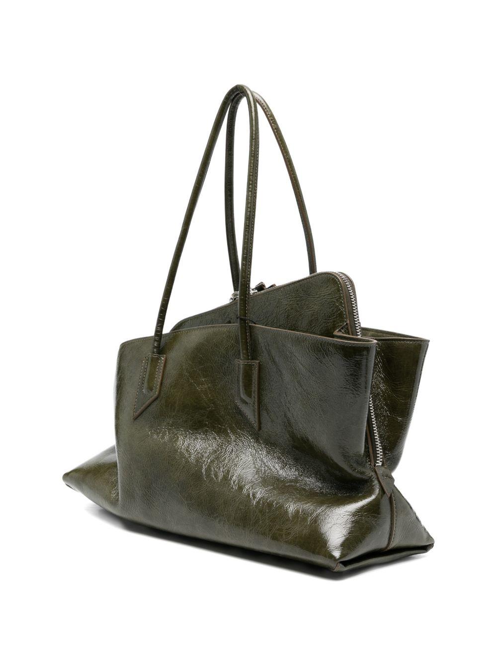 borsa a spalla la passeggiata medium in verde The Attico - donna 