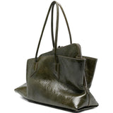 borsa a spalla la passeggiata medium in verde The Attico - donna 