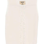 Top con scollo a v con frange in beige Uma wang  - donna 