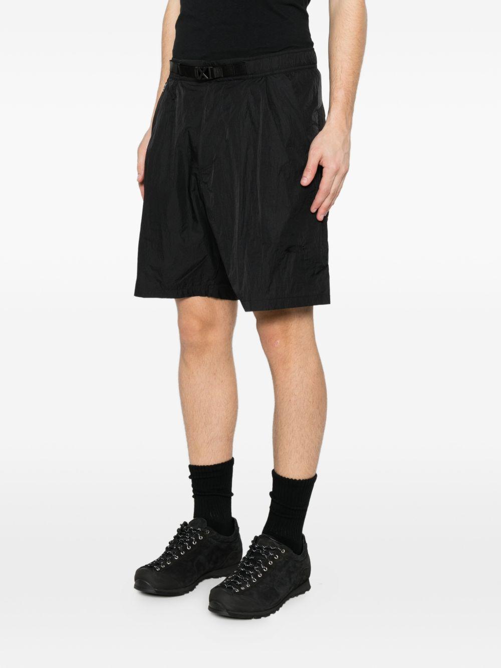 Shorts con vita elasticata in nero Oakley- uomo 