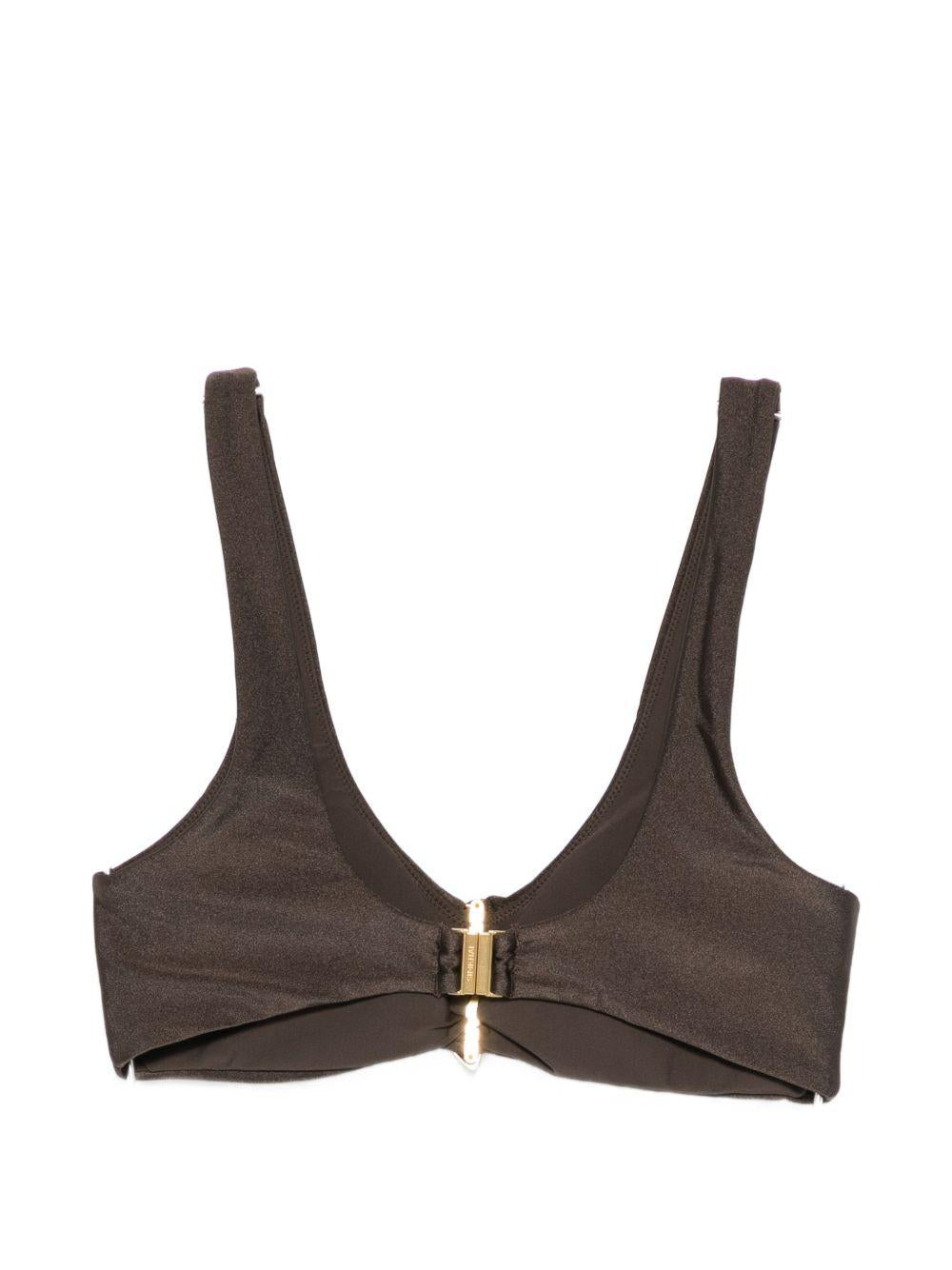 BIKINI TOP VEyRA SHELL in marrone Simkhai - donna 