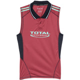 Canotta con stampa logo in borgogna Martine rose - unisex 