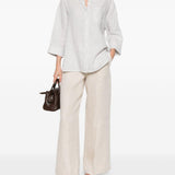 PANTALONI PALAZZO MALIZIA IN AVORIO MAXMARA WEEKEND - donna 
