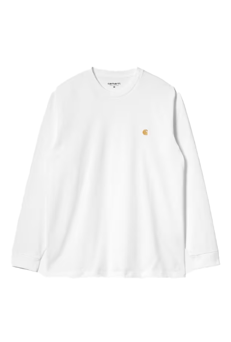 t-shirt chase con logo in bianco carhartt wIp - uomo 