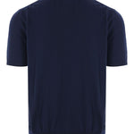 Polo in maglia in blu Caruso - uomo 