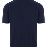 Polo in maglia in blu Caruso - uomo 