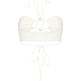 Top bikini  in bianco Magda butrym - donna 