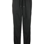 Pantaloni elasticizzati con coulisse in nero Rains - donna 