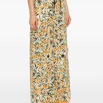 Pantaloni dritti con stampa in multicolore di Marni - donna 