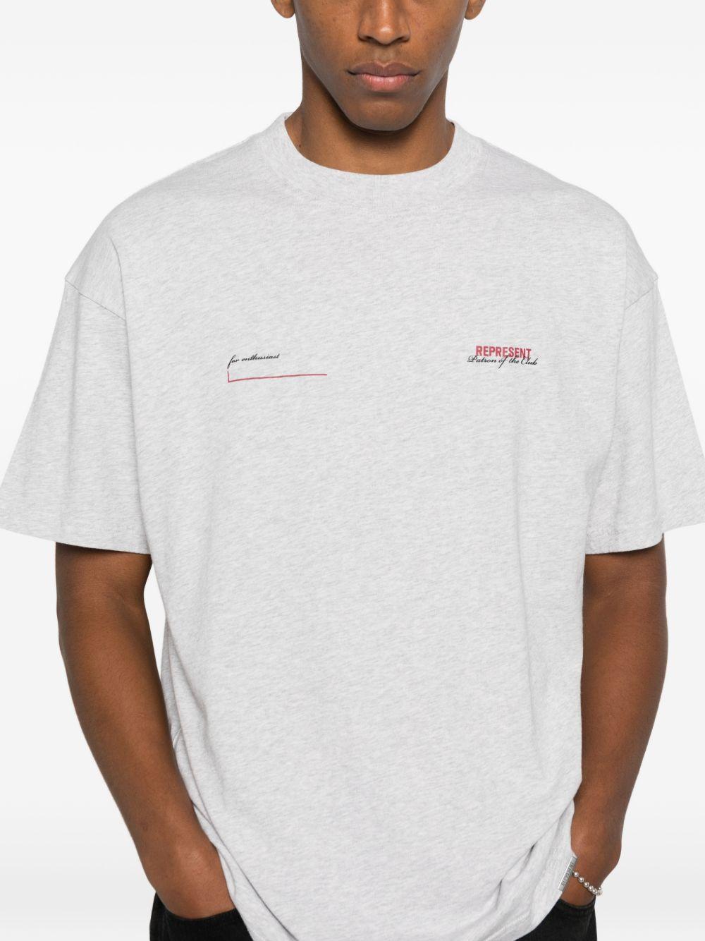 T-shirt in cotone in grigio Represent - uomo 