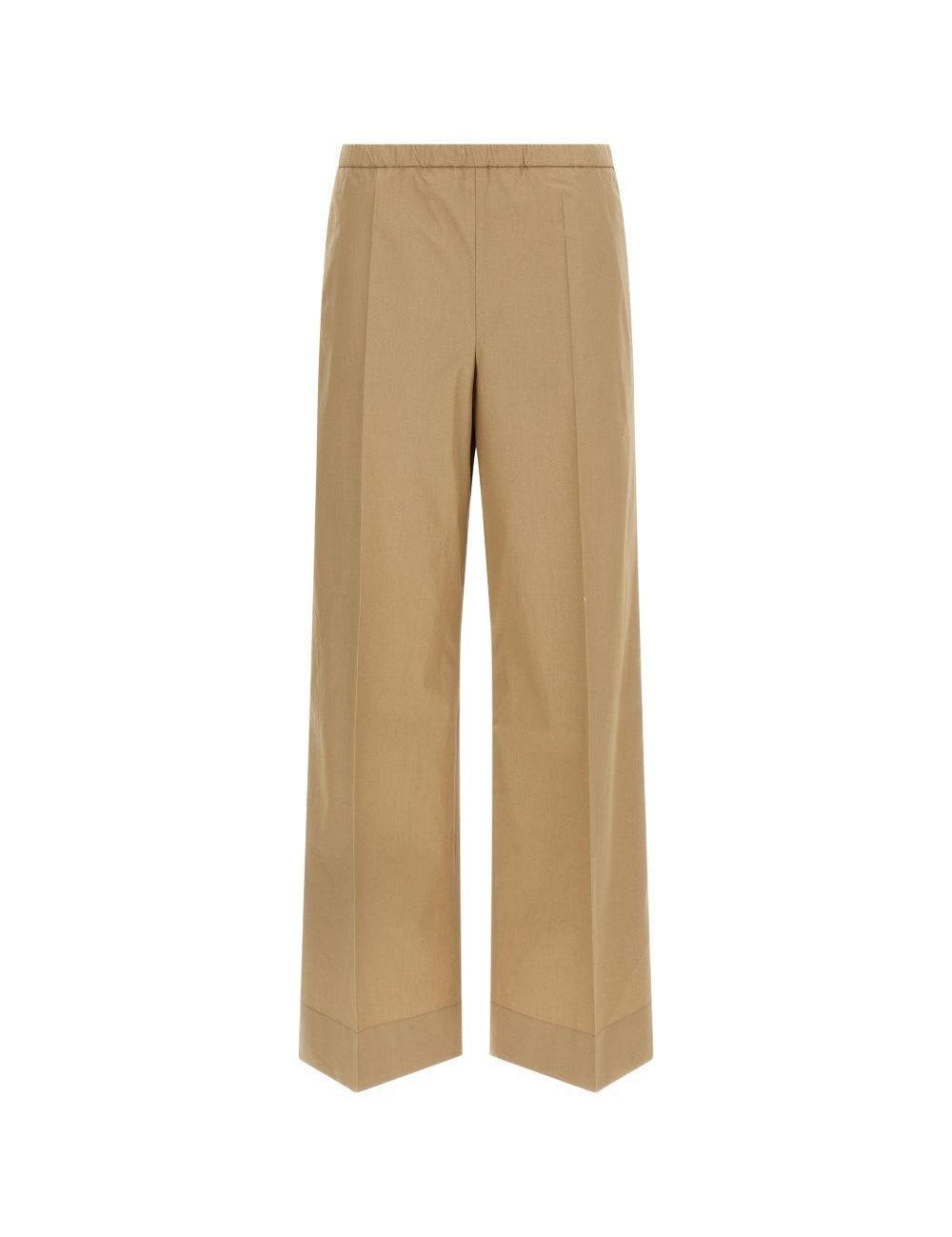 Pantaloni in popeline in beige Moncler - donna 