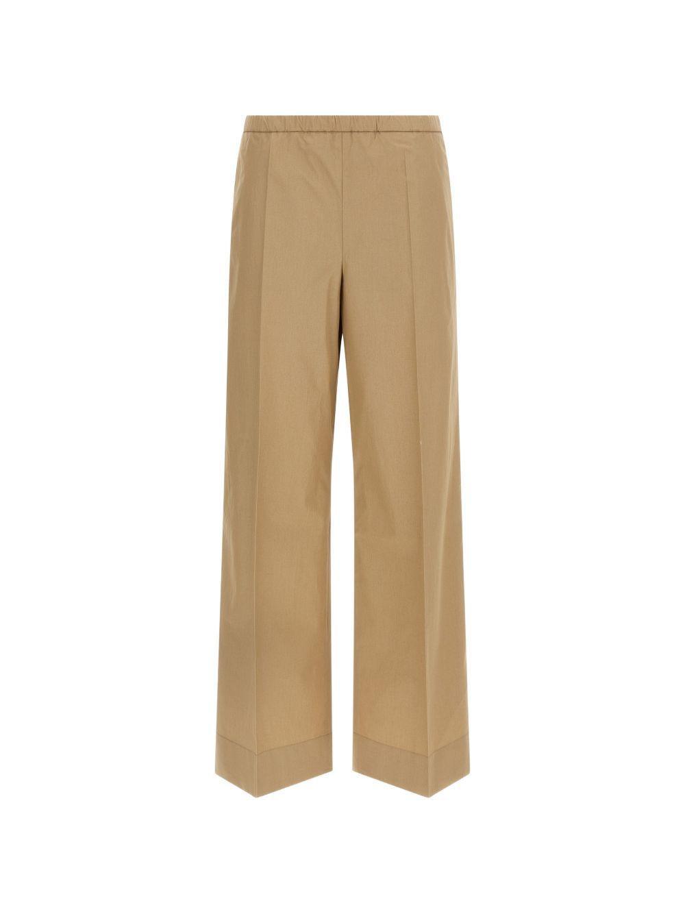 Pantaloni in popeline in beige Moncler - donna 