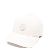 Cappello da baseball con logo in avorio Moncler - donna 