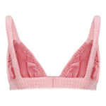 Top con ricamo in mohair in rosa Alessandra Rich - donna 
