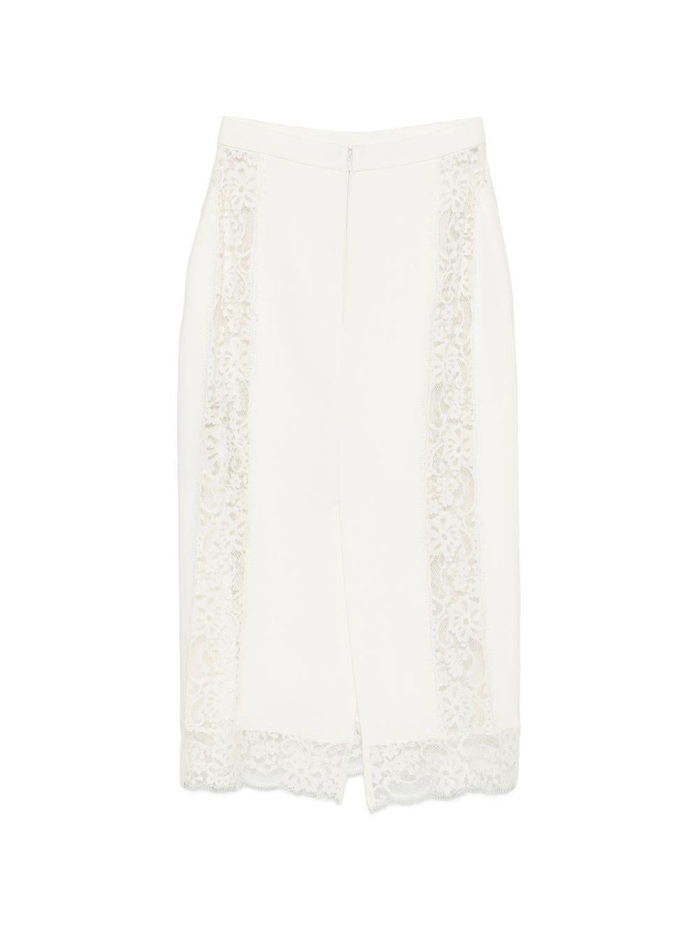 GONNA MIDI IN PIZZO IN NERO Elie Saab - DONNA 