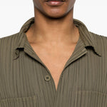 Camicia con tasca e bottoni in verde Gongdid design - uomo 