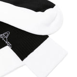 Calzini con logo in bianco e nero 