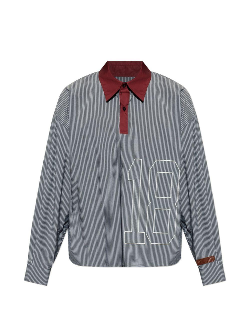 Polo con stampa in grigio e bianco Pdf - uomo 