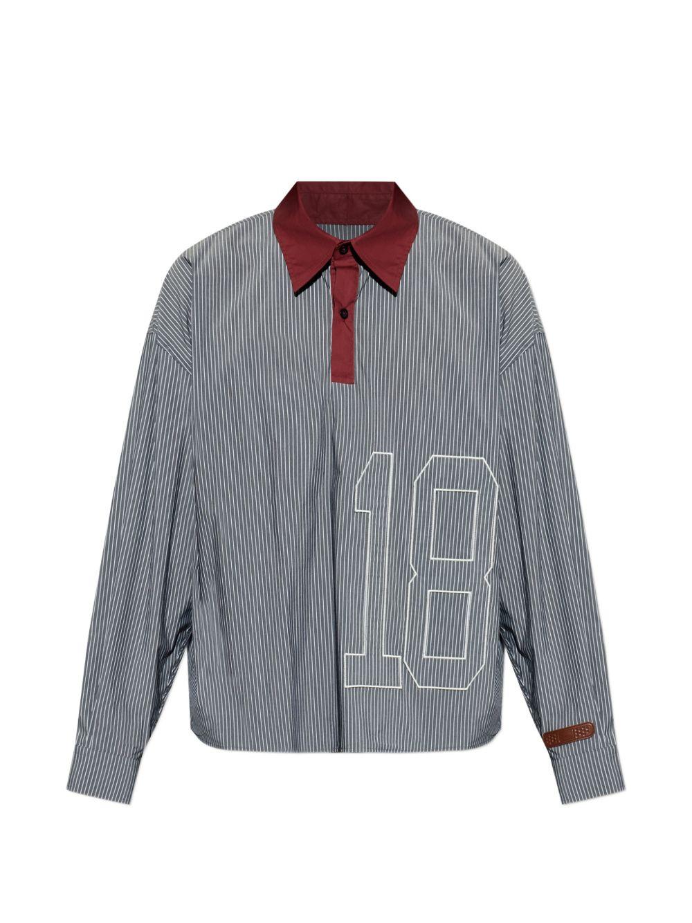 Polo con stampa in grigio e bianco Pdf - uomo 