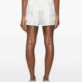 Pantaloncini con finiture a righe in bianco Casablanca - donna 