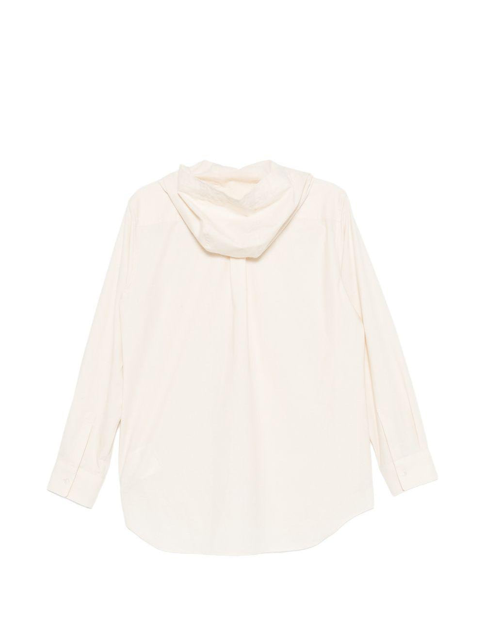 Camicia con cappuccio in avorio Comme des garcons - donna 
