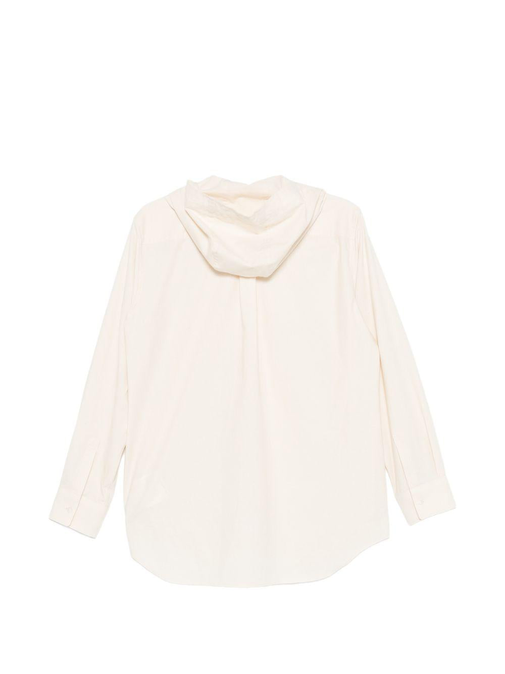 Camicia con cappuccio in avorio Comme des garcons - donna 