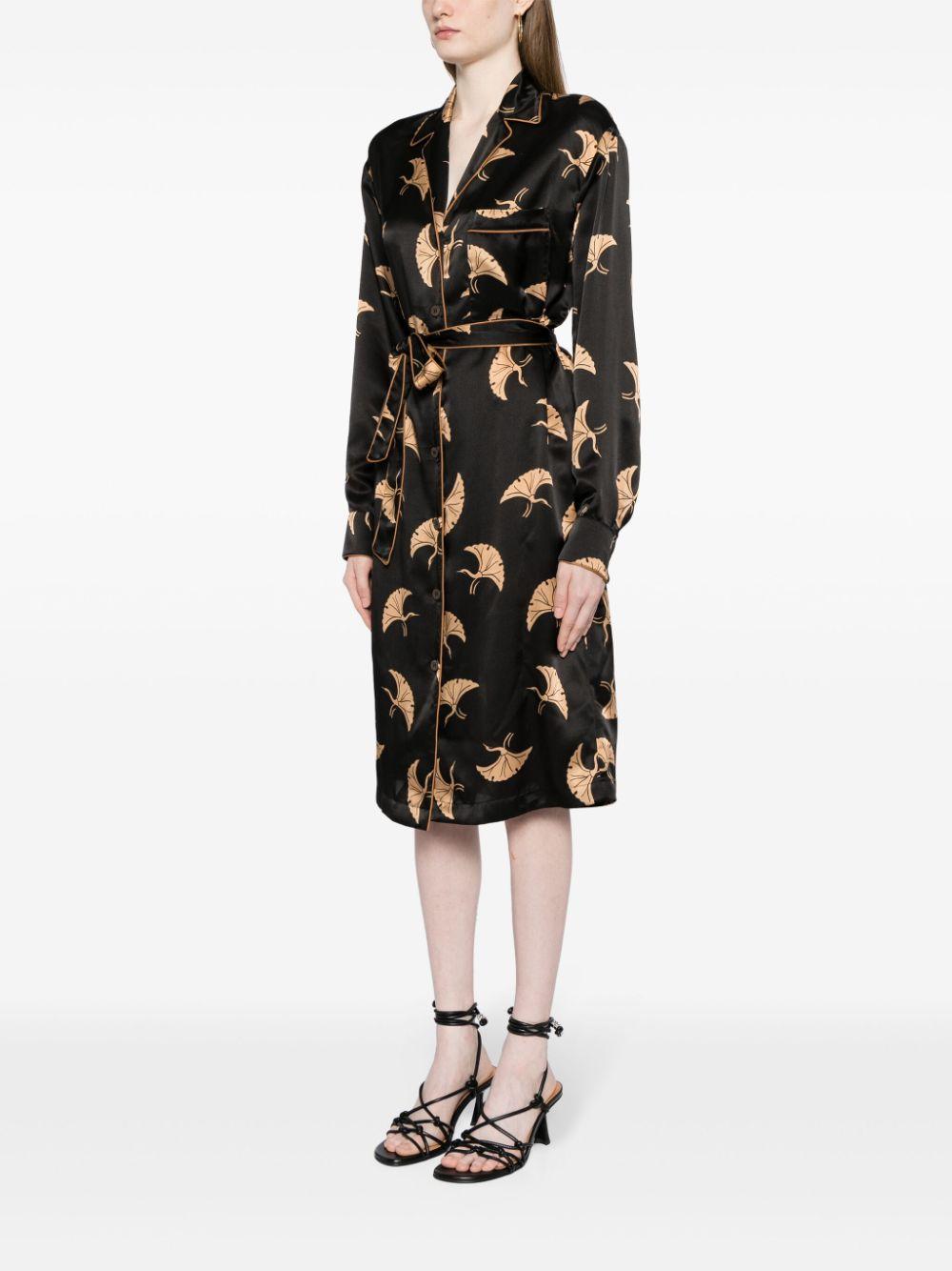 Abito con stampa doralas in nero - donna 