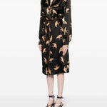 Abito con stampa doralas in nero - donna 