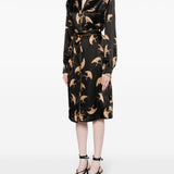 Abito con stampa doralas in nero - donna 