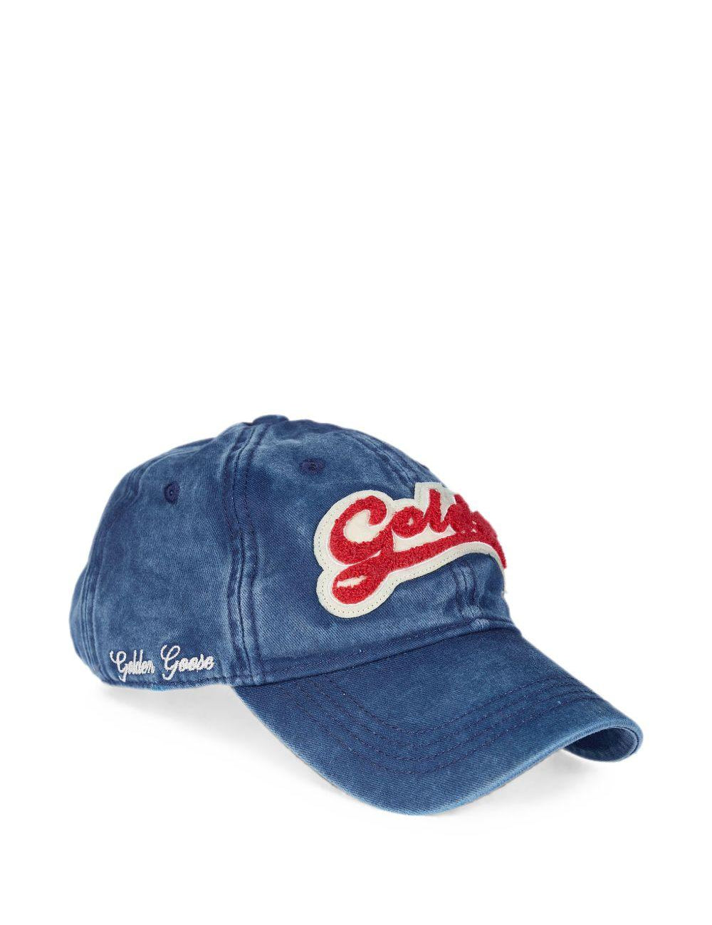 Cappello da baseball in denim Journey in blu 