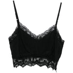 Top con rifinitura in pizzo in nero Simone rocha - donna 