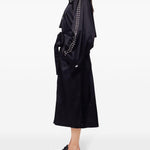 Trench con occhielli in nero Rabanne - donna 