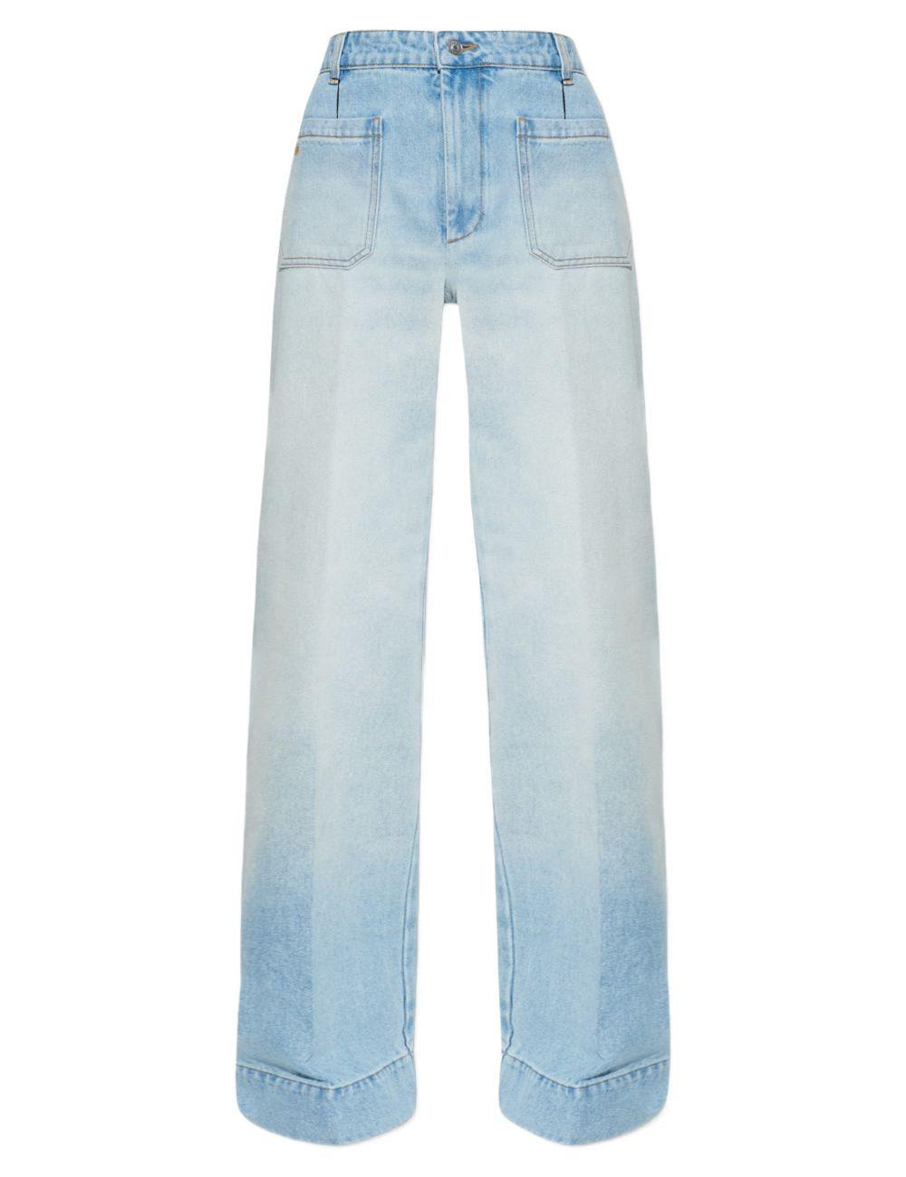 Jeans con tasche in blu Victoria beckham - donna 