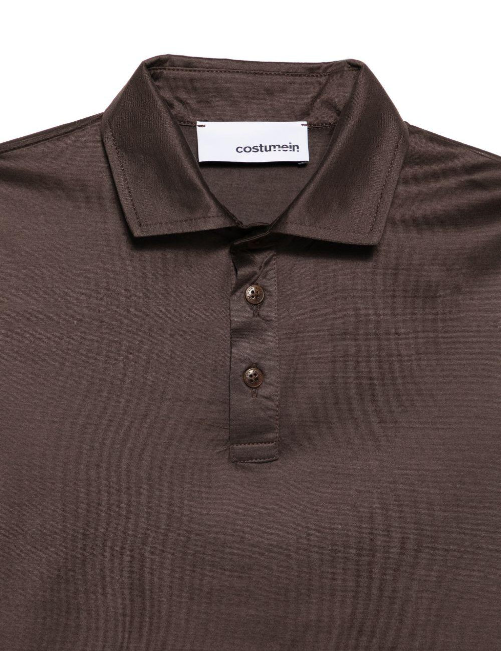 Polo a maniche corte in marrone Costumein - uomo 