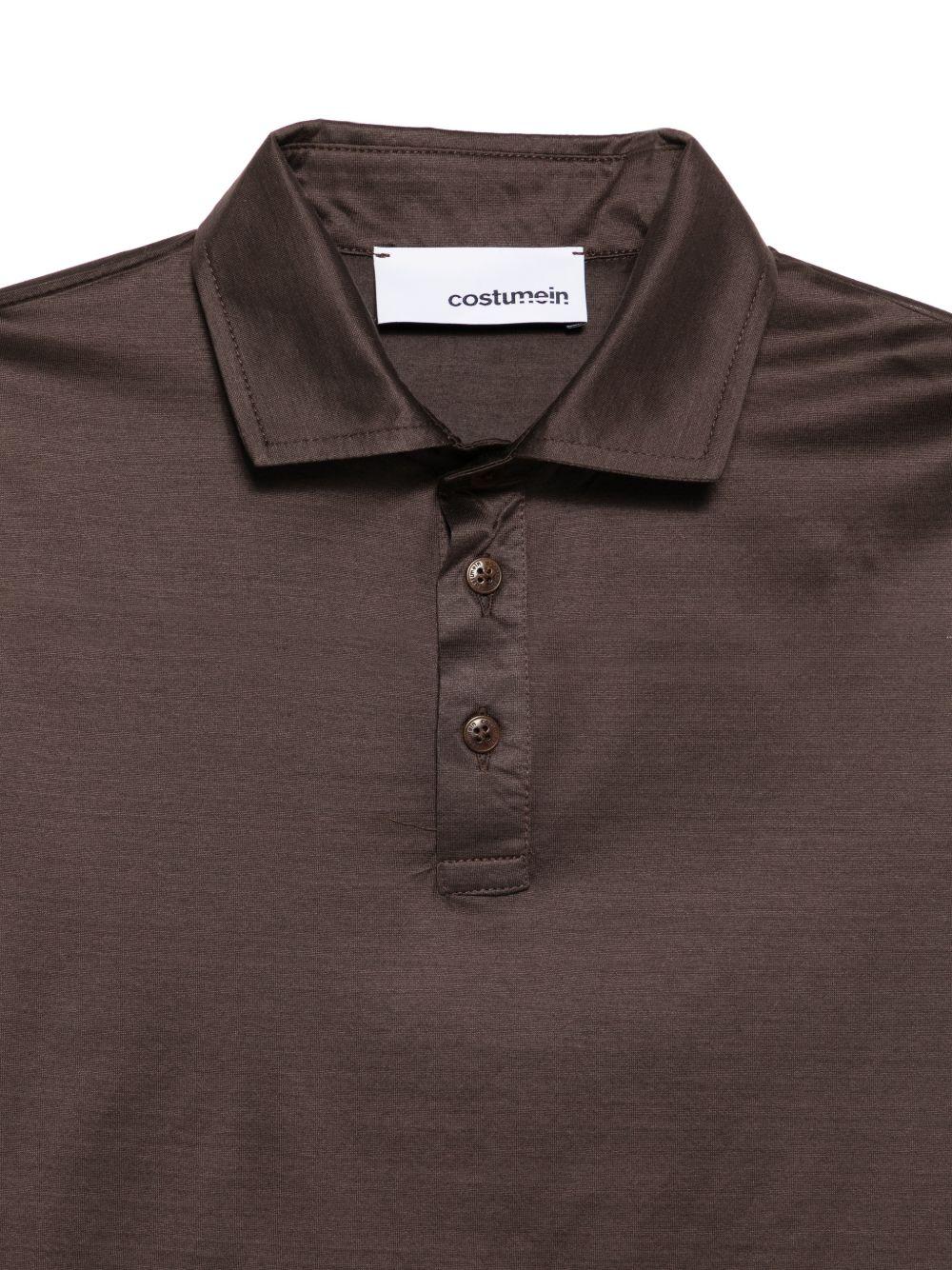 Polo a maniche corte in marrone Costumein - uomo 