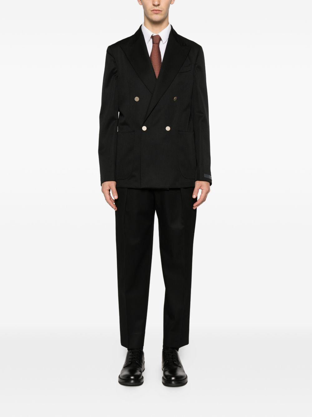 Abiti doppiopetto in lana bolgheri in nero Briglia 1949 - uomo 